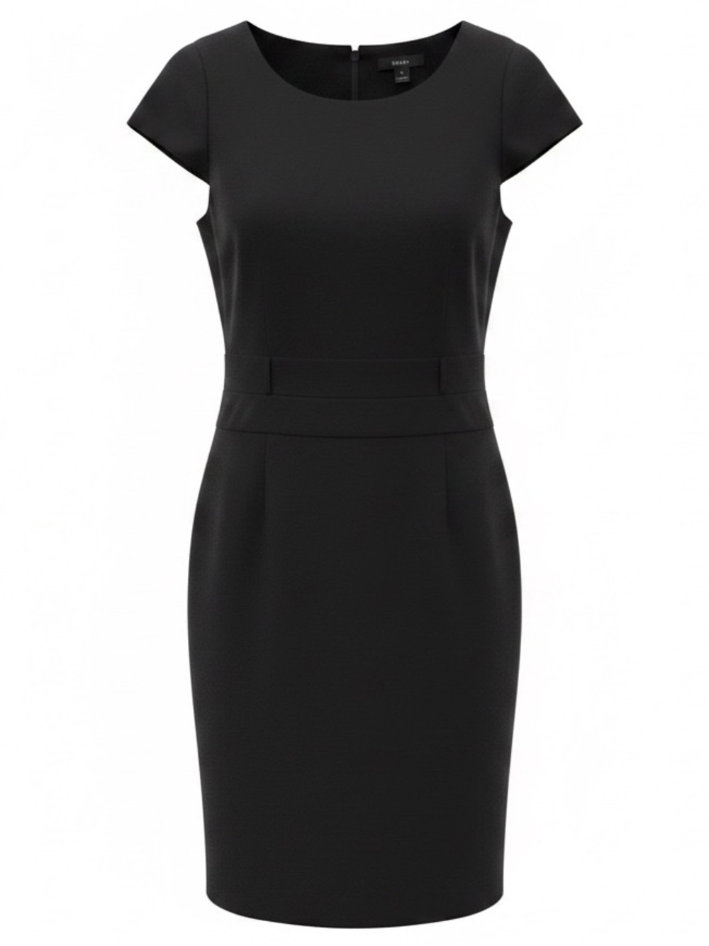 Alfani Black Sheath Midi Dress with Flutter Sleeves Size 12